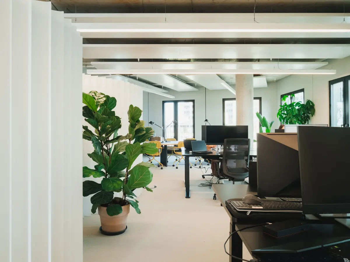 Open workspaces in the Munich office
