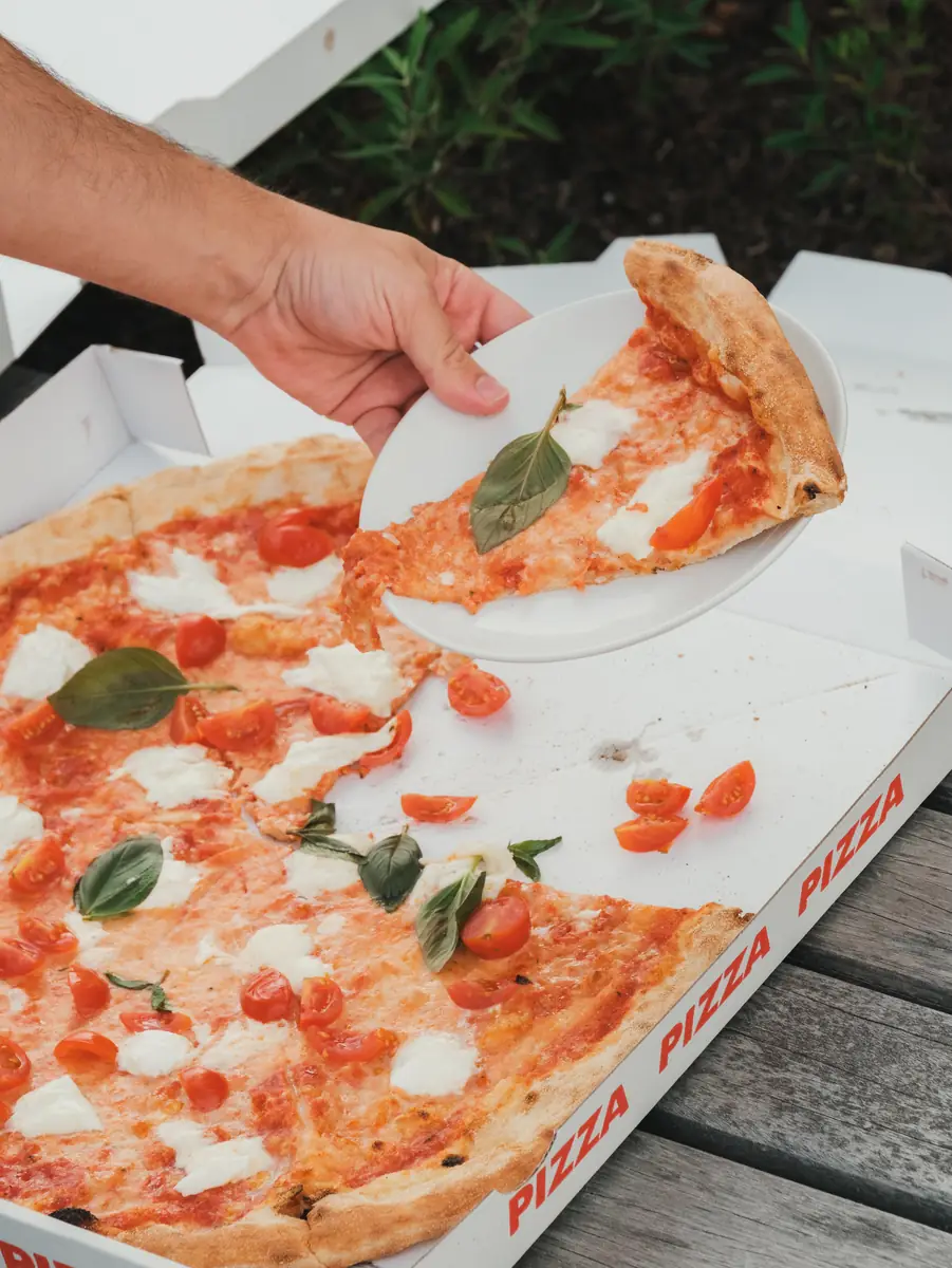 Frische Pizza beim Teamevent